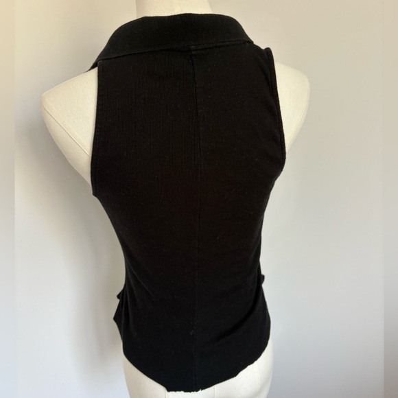 Zara Black Polo Top - Picture 3 of 5